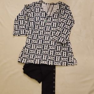 NEW Tunic top from Mahi Gold in blue/white